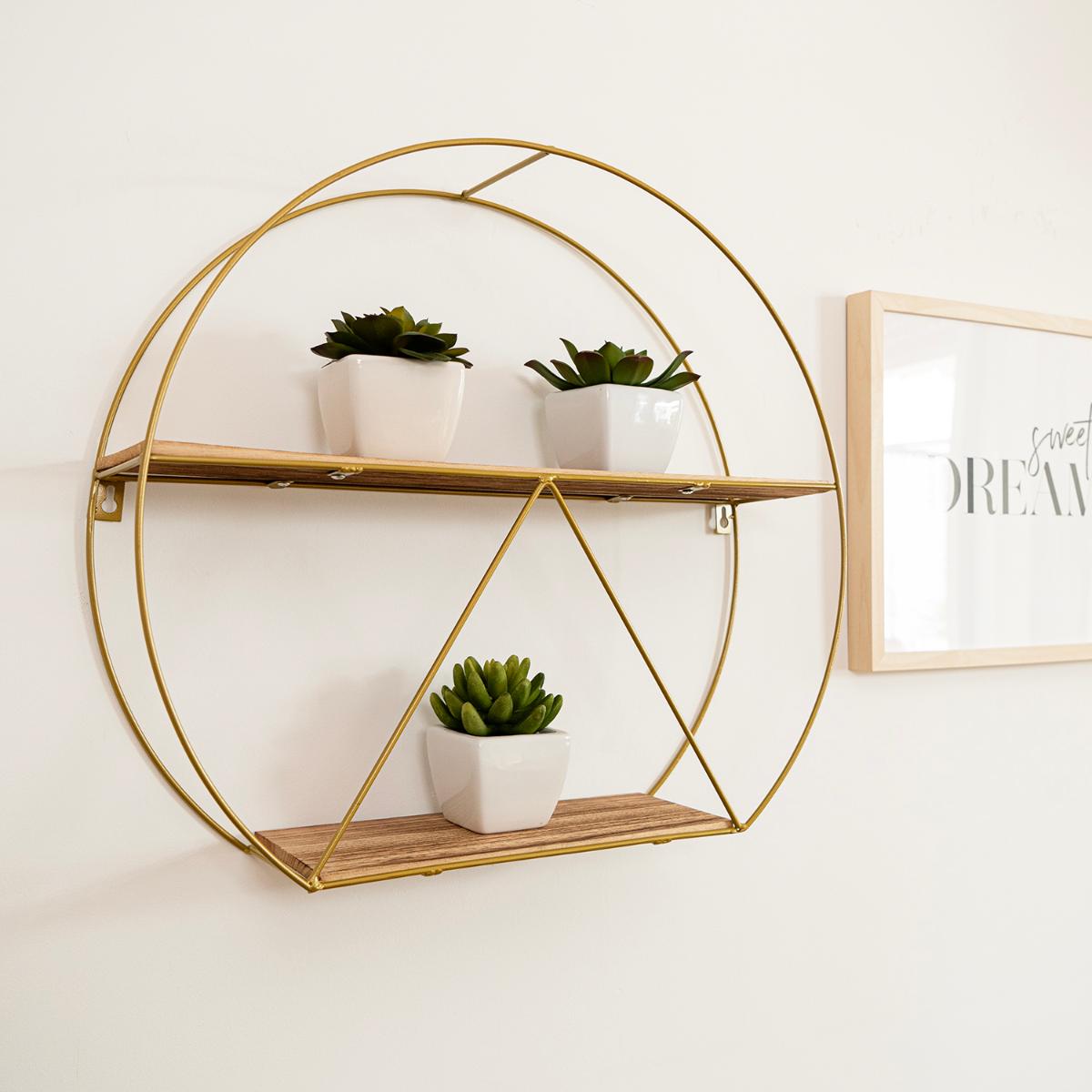 ESTANTE ESCRITORIO ACERO Y PAULOWNIA