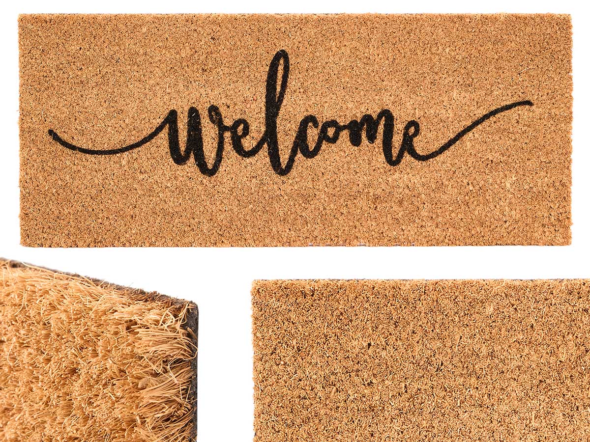 FELPUDO NATURAL WELCOME 25X60CM