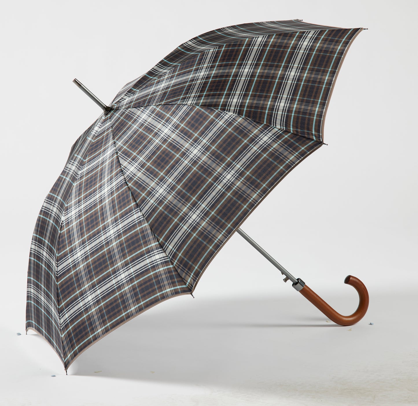 PARAGUAS CUADROS MARRON