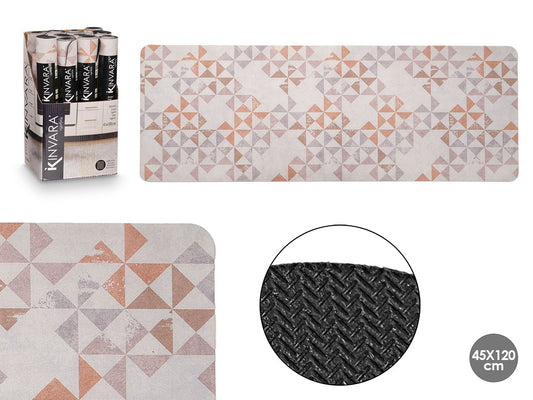 ALFOMBRA COCINA HELICE TRICOLOR 45X120CM