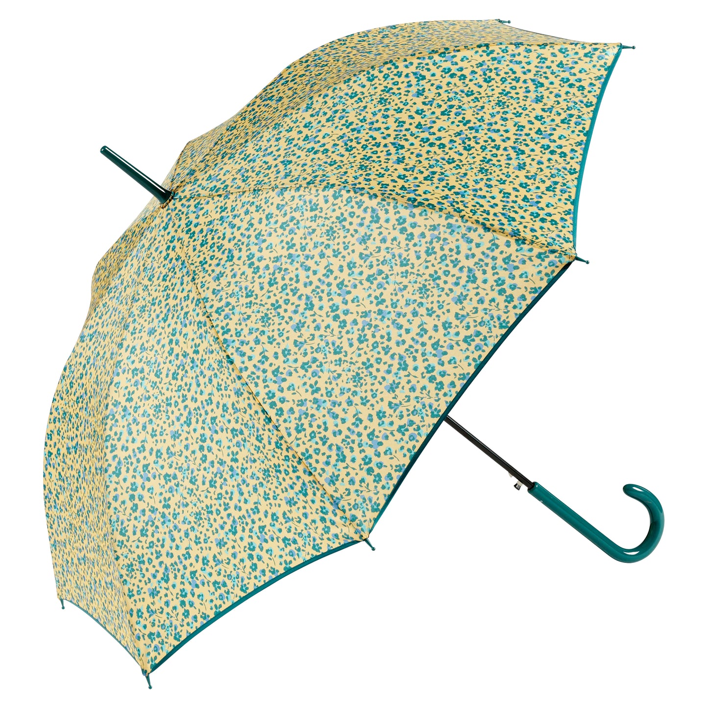 PARAGUAS ESTAMPADO FLORECITAS AMARILLO