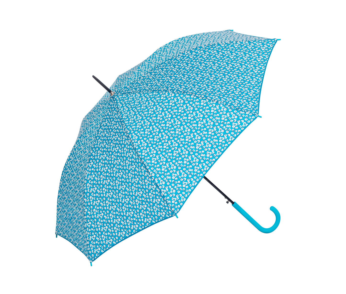 PARAGUAS ESTAMPADO FLORECITA AZUL