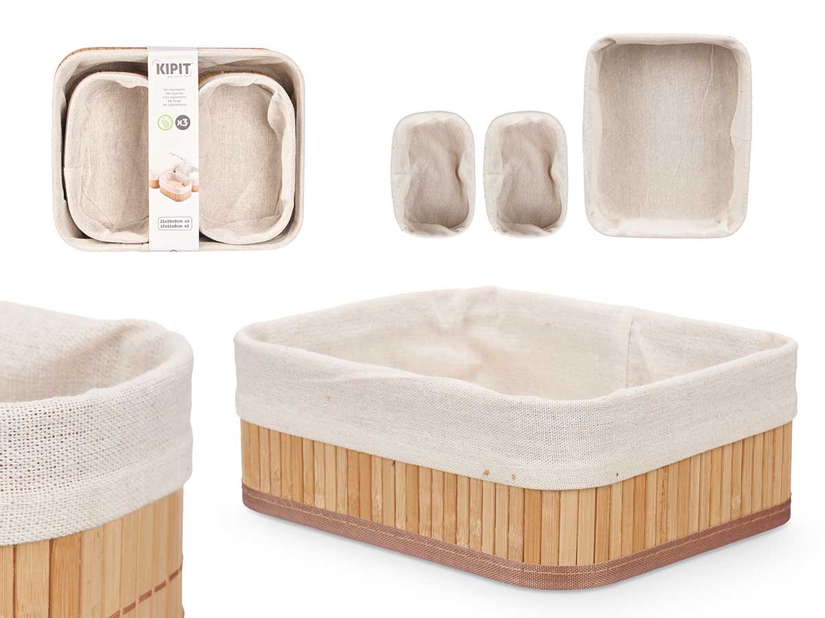 ORGANIZADOR BAMBU BLANCO