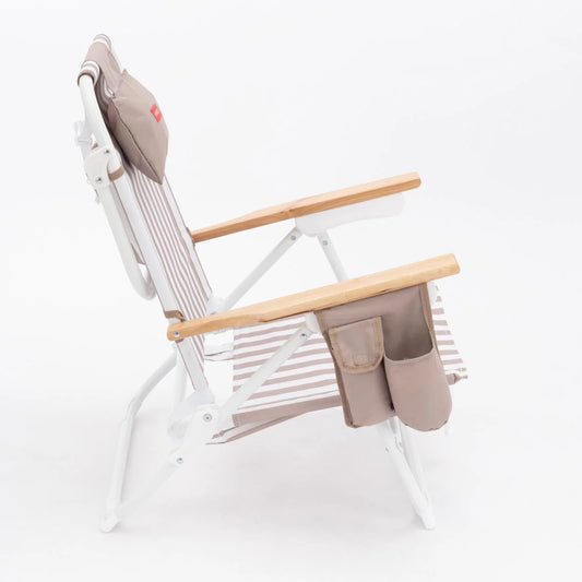 SILLA PLAYA RECLINABLE NEVERA BEIGE FLAMINGUEO