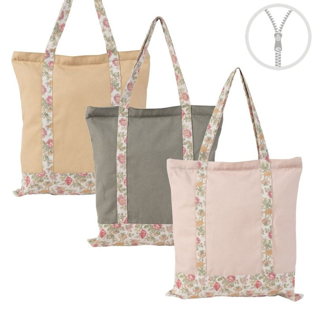 BOLSA CON CREMALLERA FLORES