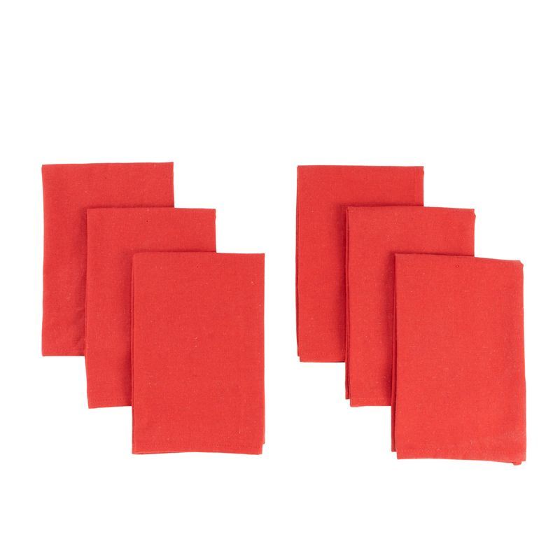 JUEGO 6 SERVILLETAS ROJAS