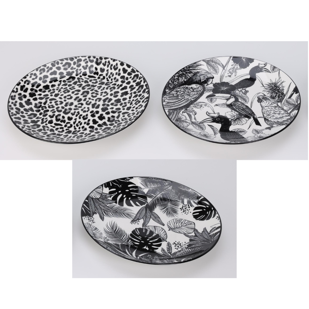 PLATO BLACK&WHITE PORCELANA 20CM