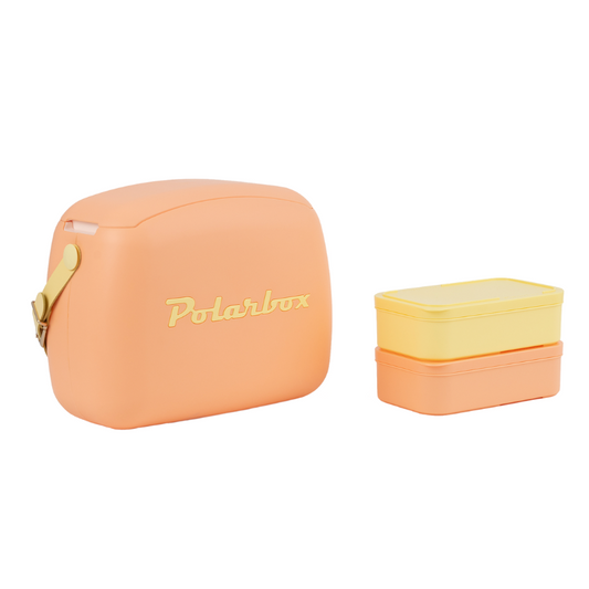 POLARBOX 6L NARANJA + 2 TUPPERS