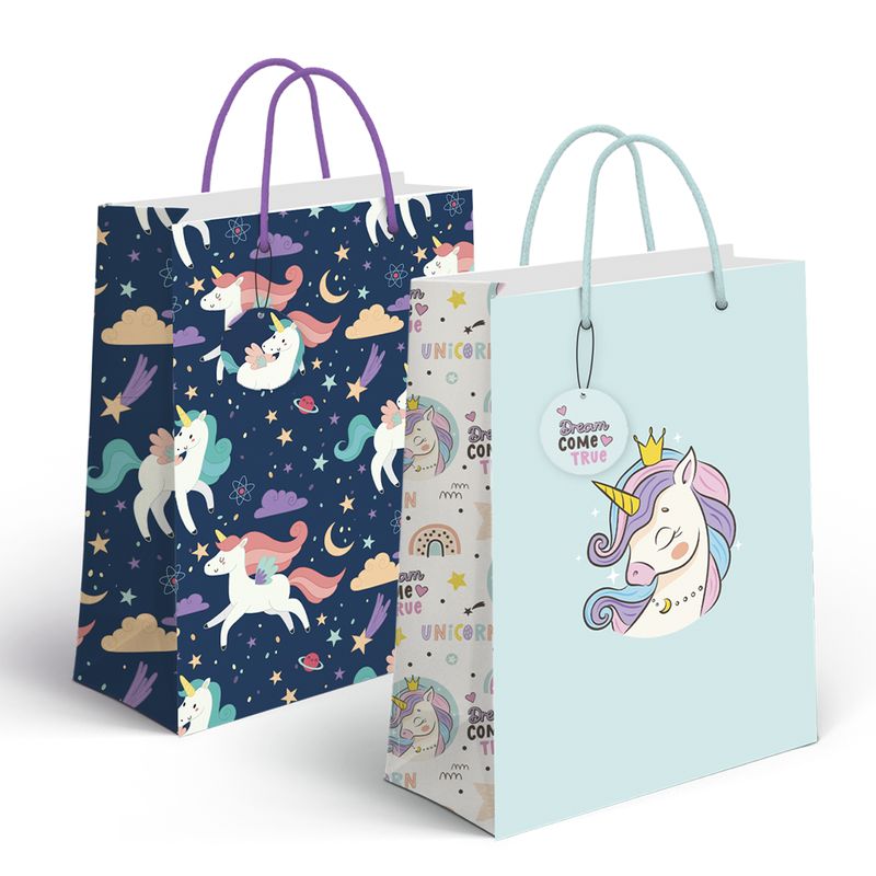 BOLSA PAPEL XL UNICORNIO