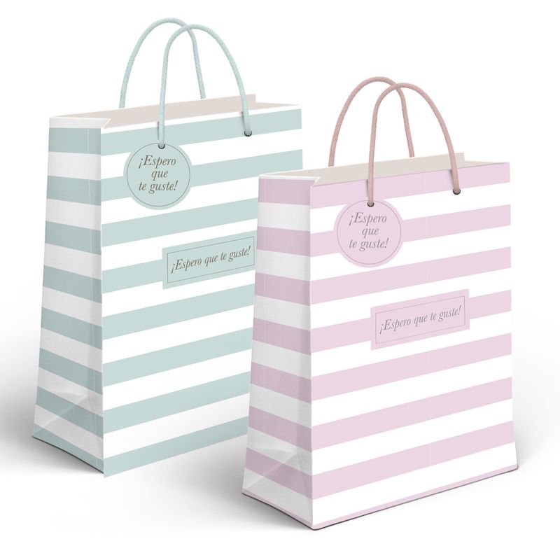 BOLSA PAPEL XL RAYAS