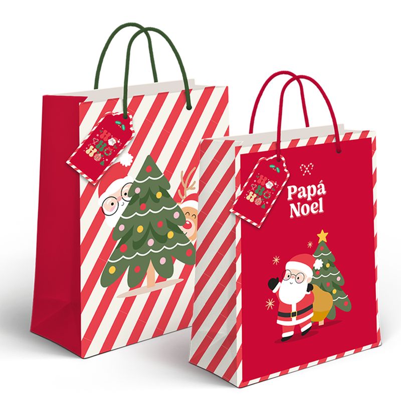 BOLSA PAPEL XL PAPA NOEL