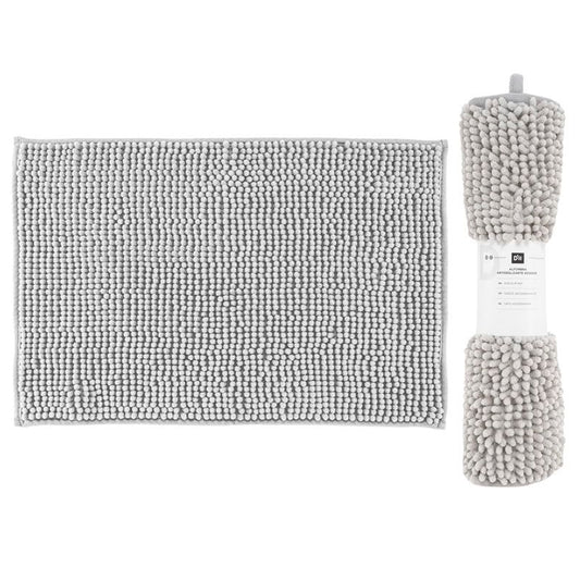 ALFOMBRA ANTIDESLIZANTE GRIS CLARO 40X60