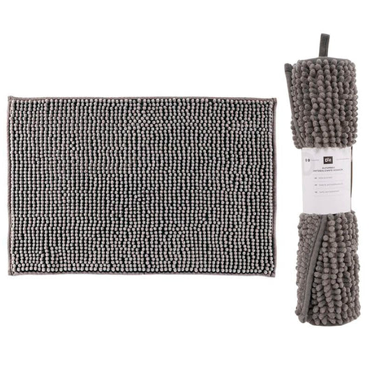 ALFOMBRA ANTIDESLIZANTE GRIS OSCURO 40X60