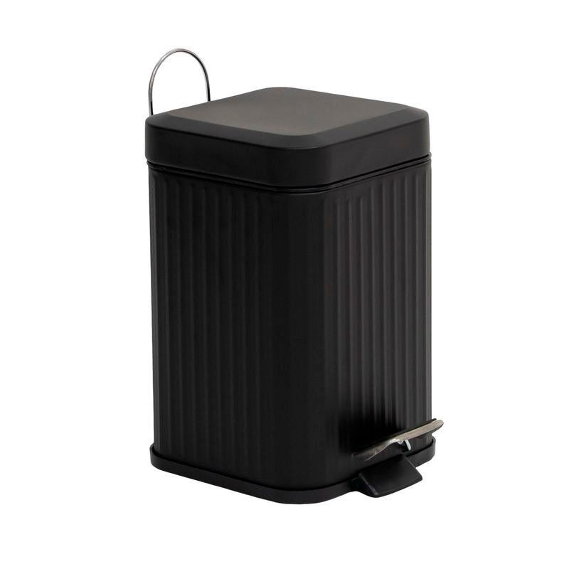 PAPELERA 3L CUADRADA NEGRA