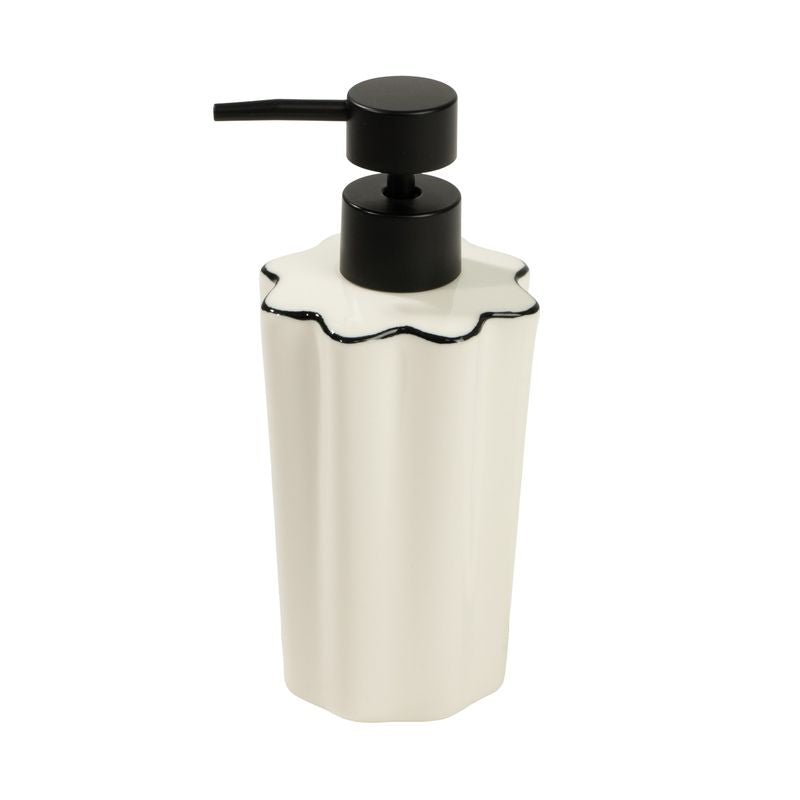 DISPENSADOR JABON ONDAS FILO NEGRO