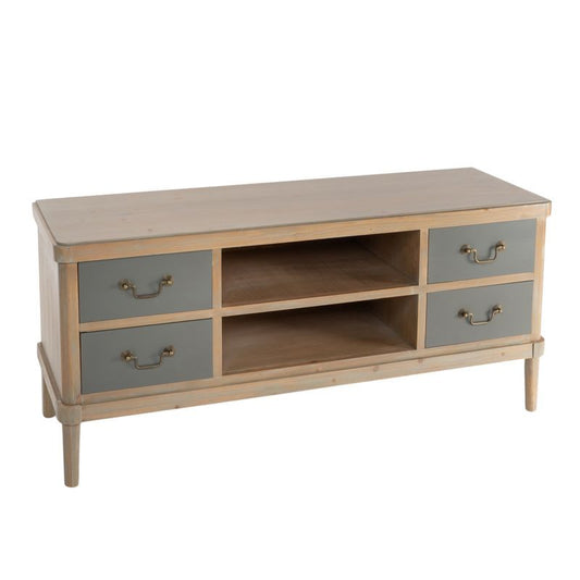 MUEBLE TV 4 CAJONES VERDE