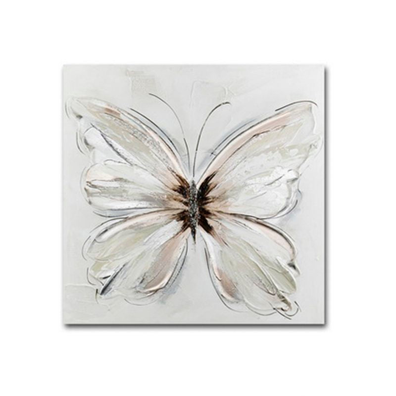 LIENZO 60X60 PINTADO A MANO MARIPOSA