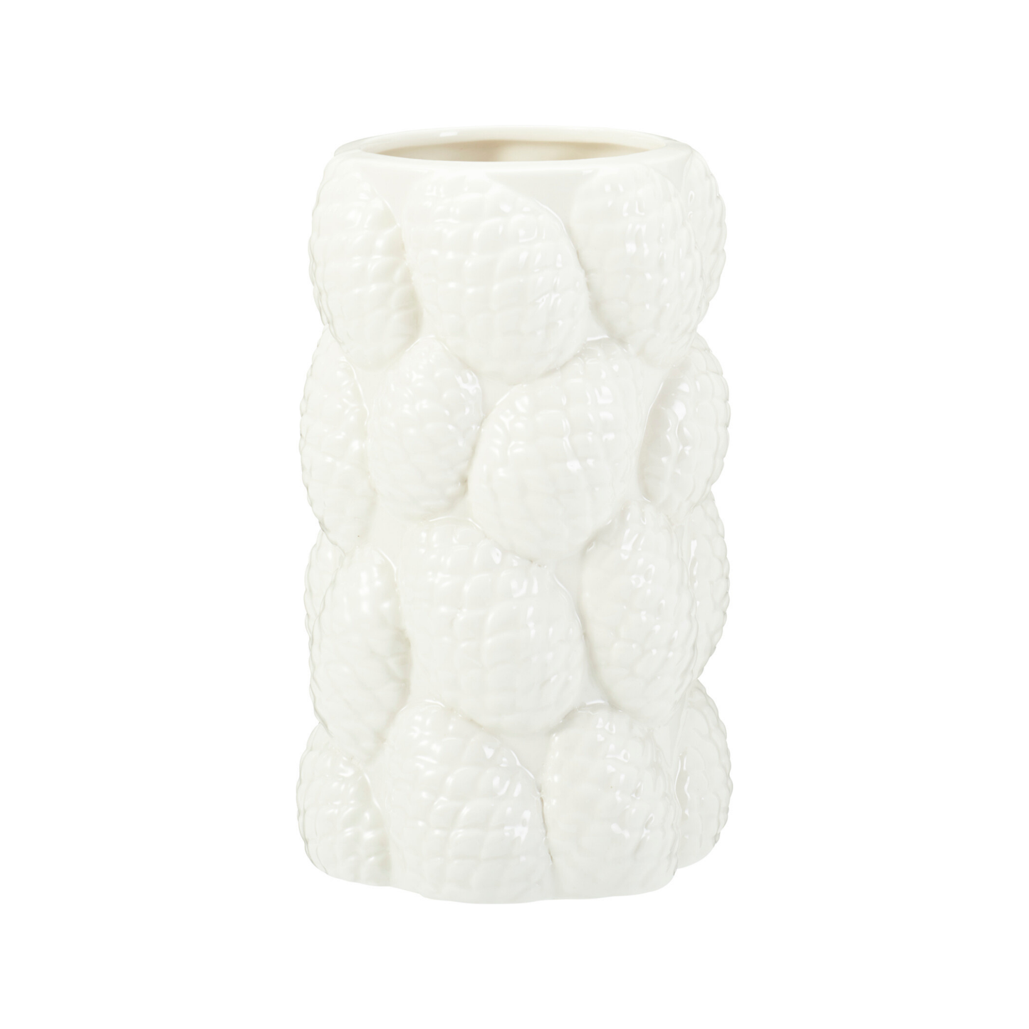 JARRON PIÑA 18CM BLANCO