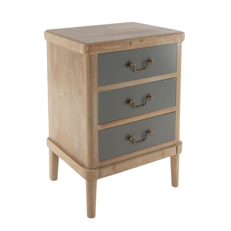 MESITA NOCHE 3 CAJONES VERDE