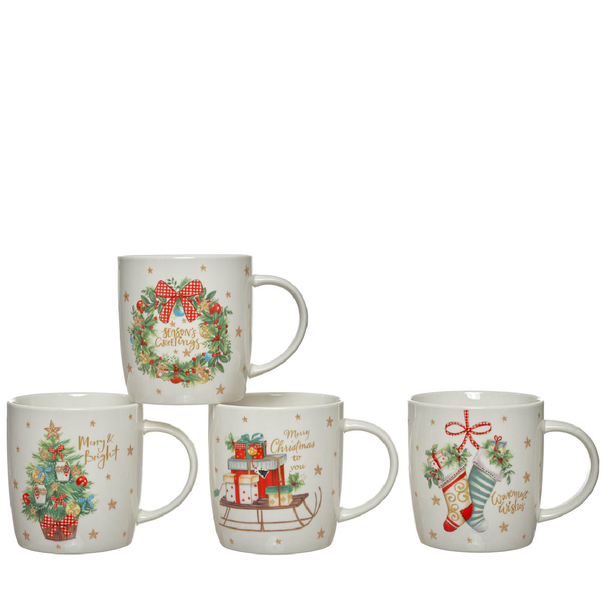 TAZA NAVIDEÑA DE PORCELANA 350ML