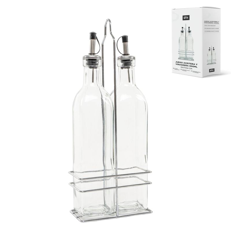 JUEGO ACEITERA Y VINAGRERA 500ML