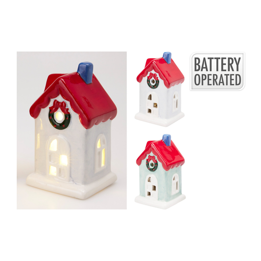 CASA XMAS CON LED DOLOMITA 11CM