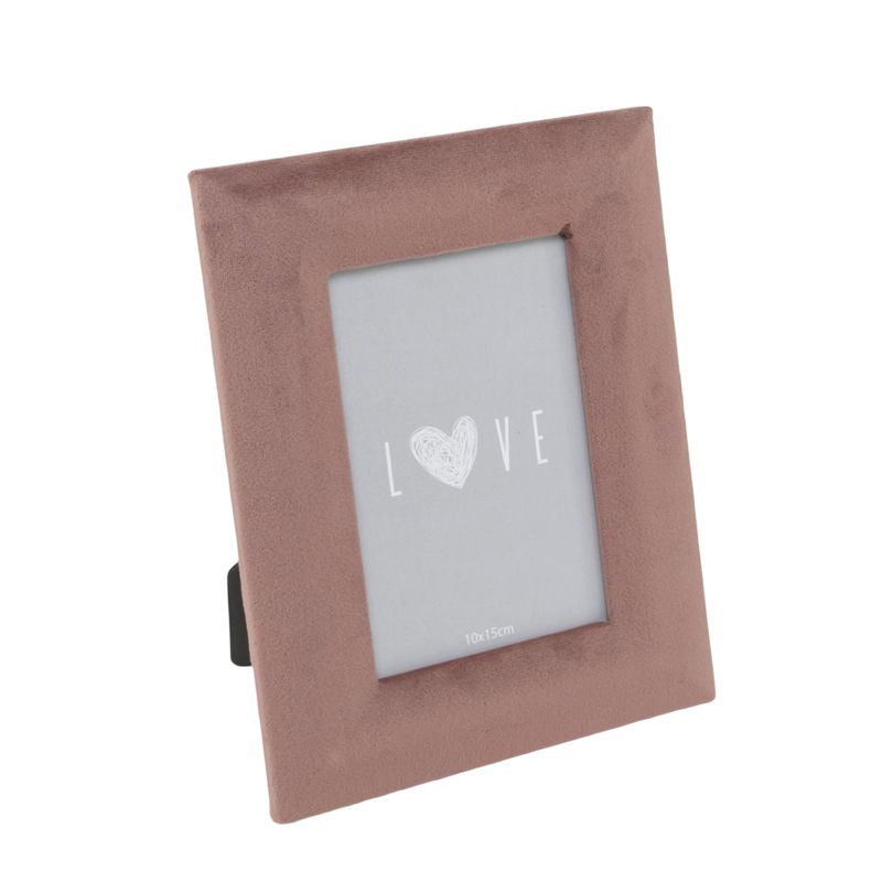 PORTAFOTOS 10X15 TERCIOPELO ROSA BLUSH