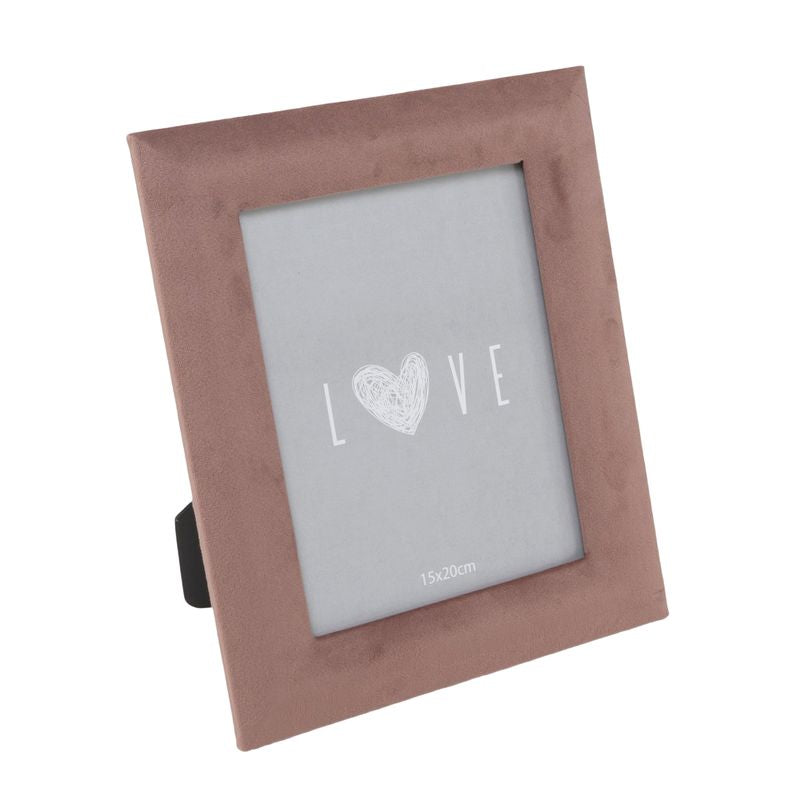 PORTAFOTOS 15X20 TERCIOPELO ROSA BLUSH