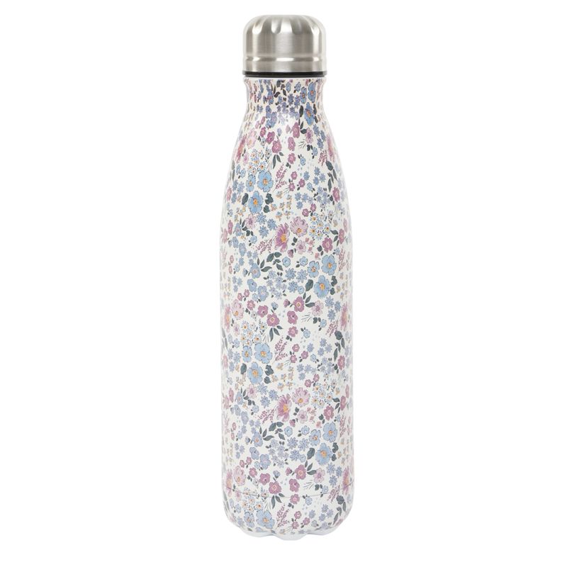 BOTELLA ACERO INOX. 500ML FLORES