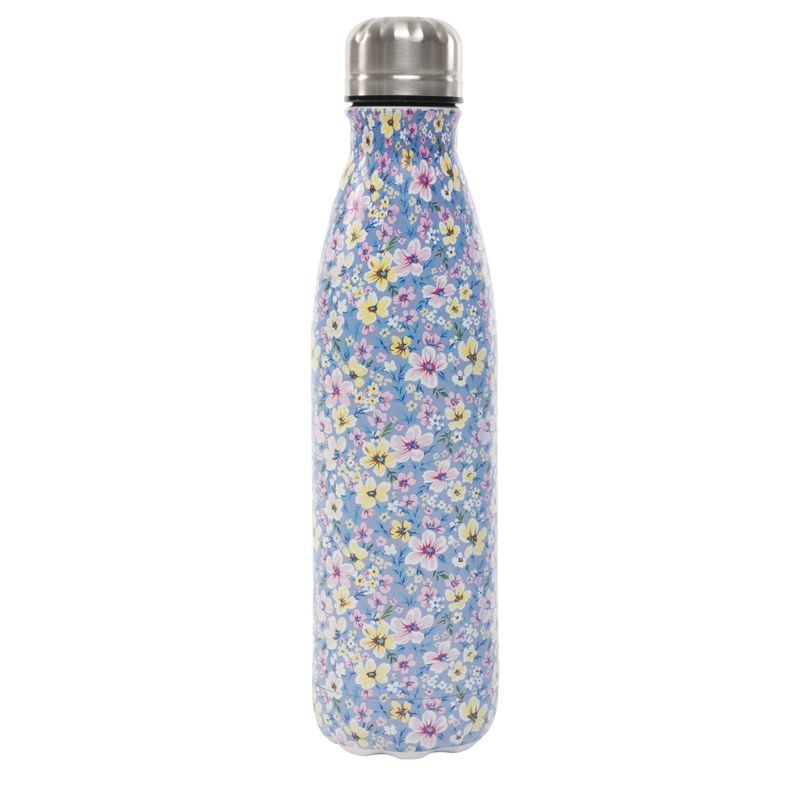 BOTELLA ACERO INOX. 500ML FLORES 2