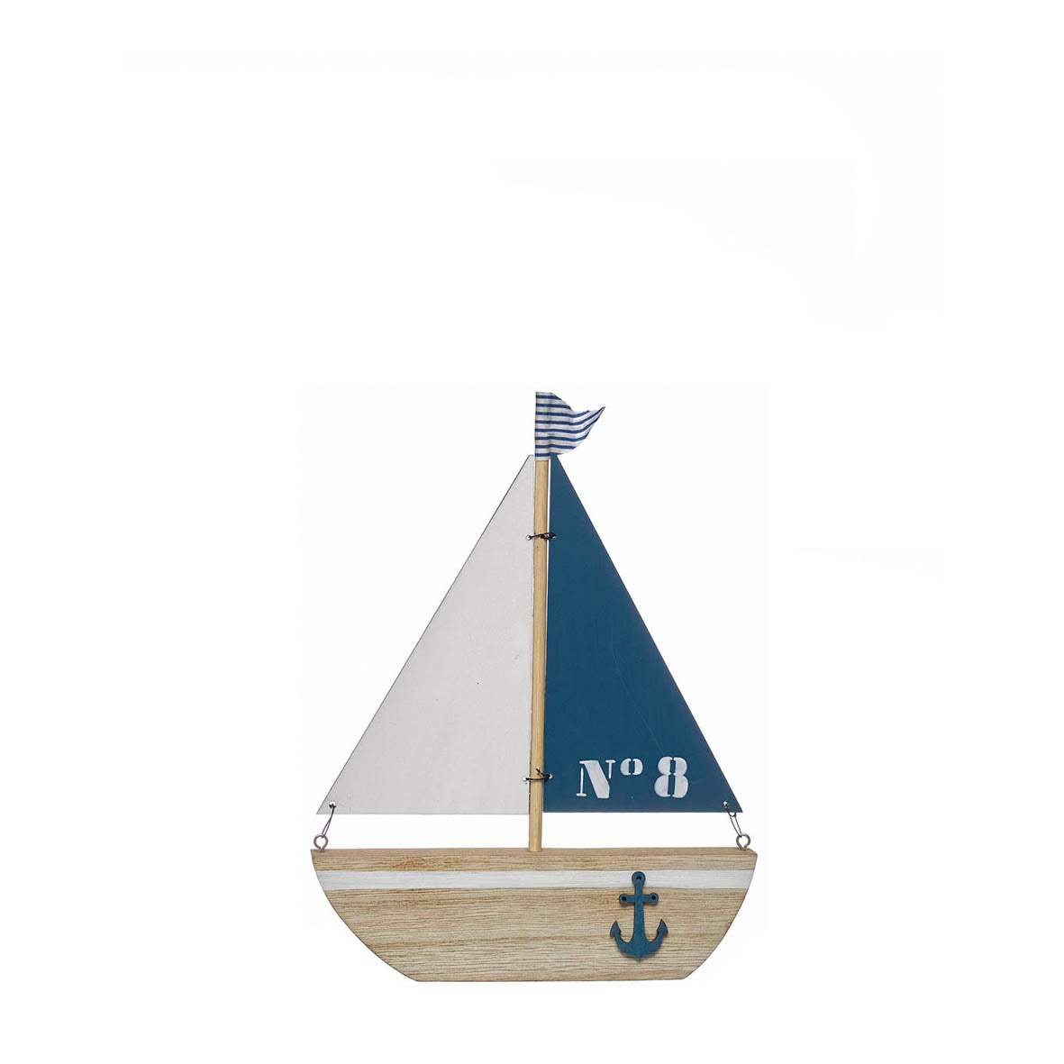 FIGURA BARCO DECORATIVO 26CM