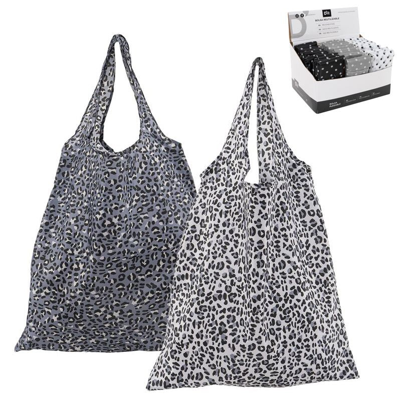 BOLSA COMPRA PLEGABLE ANIMAL PRINT