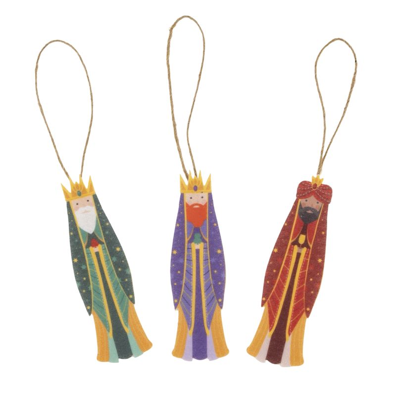 JUEGO DE 3 COLGANTES REYES MAGOS