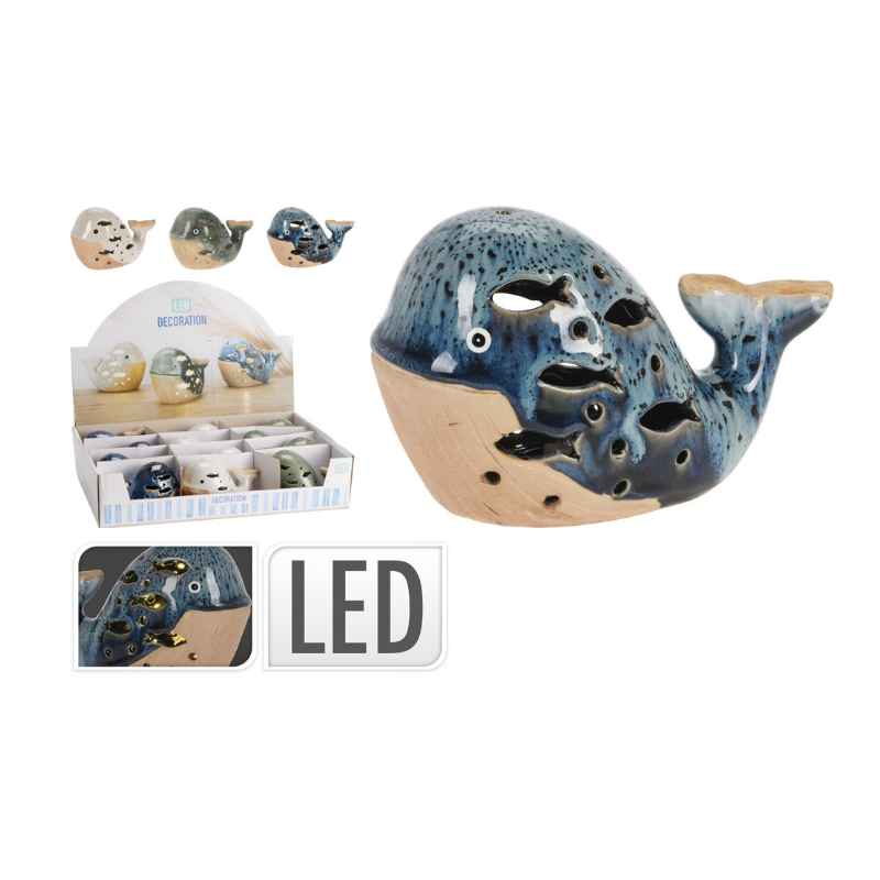 BALLENA DECORATIVA CON LUCES LED