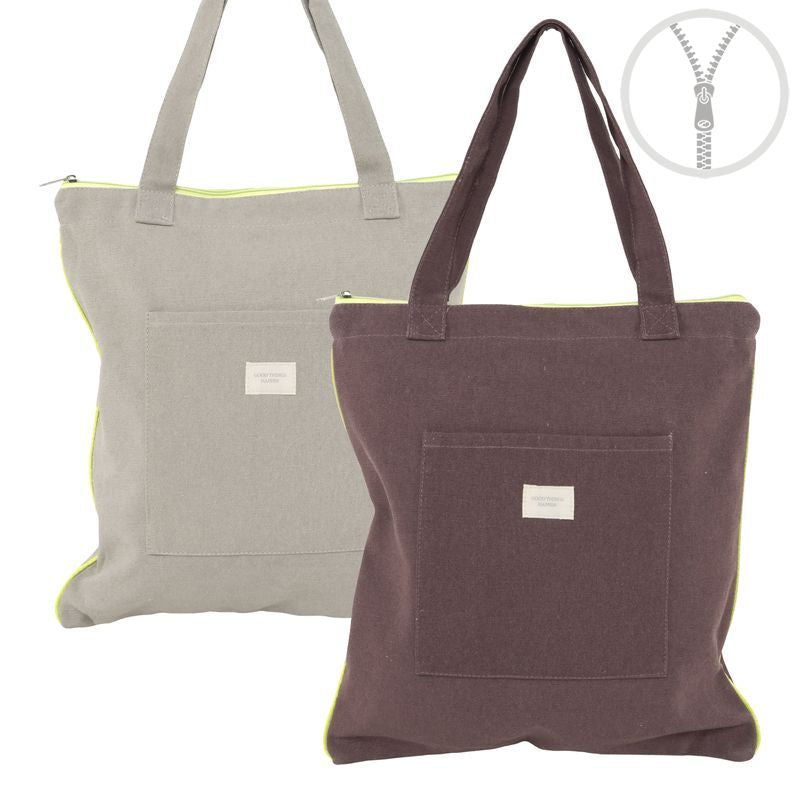 BOLSA ALGODON CREMALLERA LUCINE