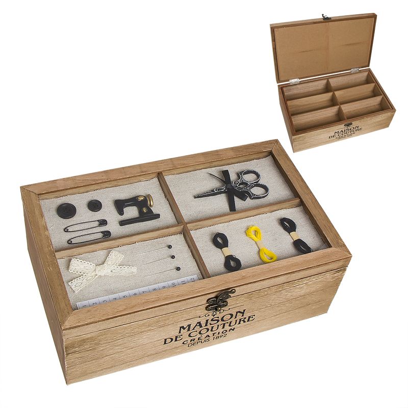 CAJA COSTURERO MADERA