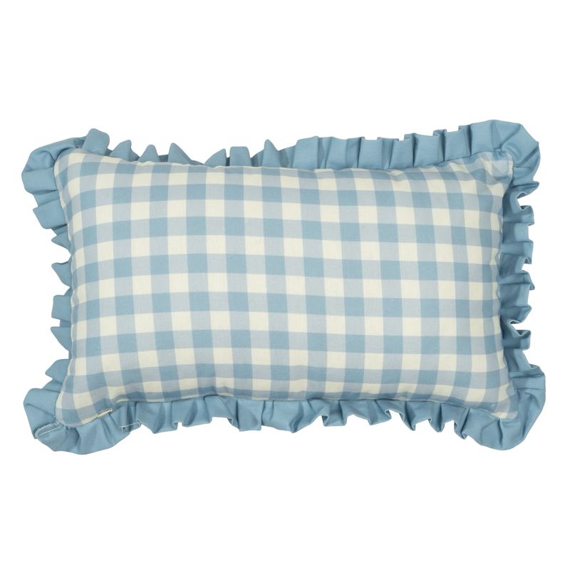 COJIN 50X30CM VICHY AZUL BLOSSOM