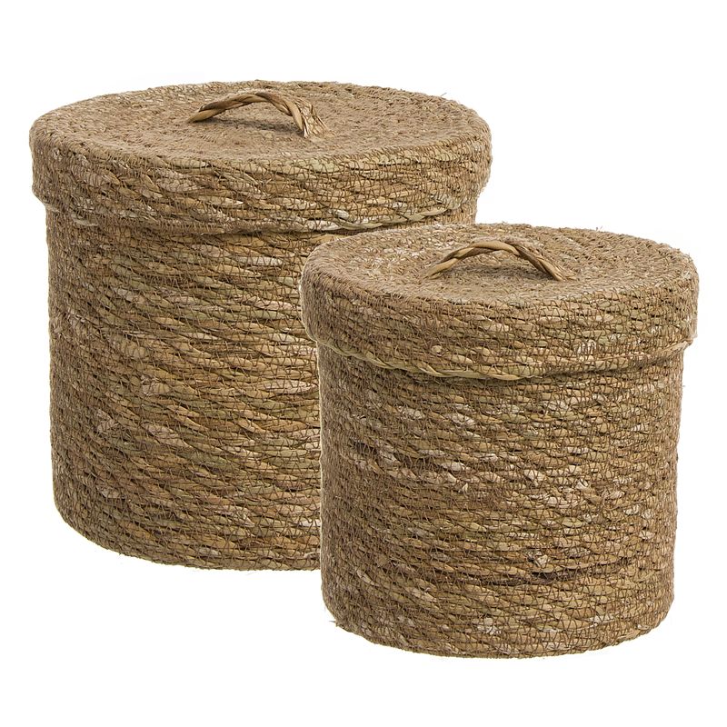 CAJA REDONDA ALGA TRENZADA