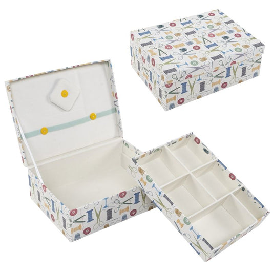 CAJA DE COSTURA CON DEPARTAMENTOS