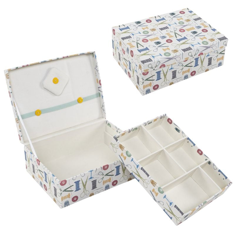 CAJA DE COSTURA CON DEPARTAMENTOS