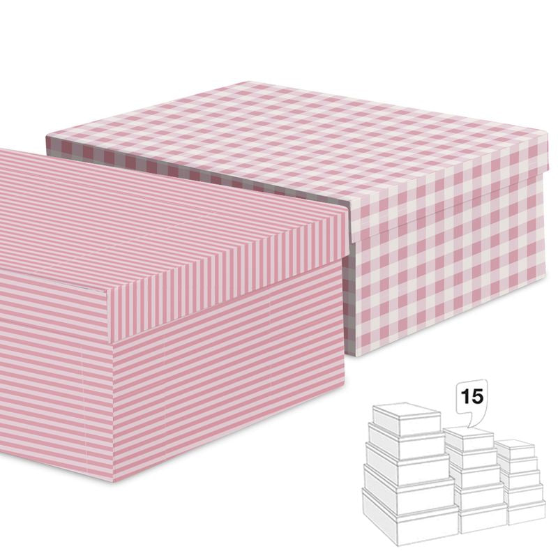 CAJAS BASICS ROSA