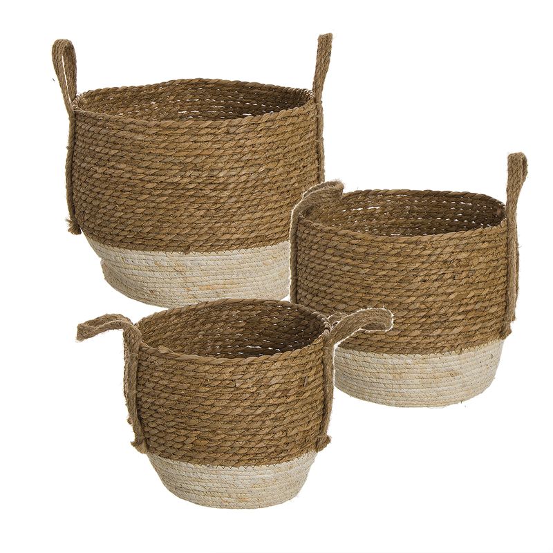 CESTO BICOLOR NATURAL