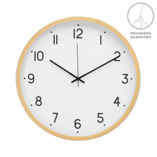 RELOJ 40CM SIMIL MADERA