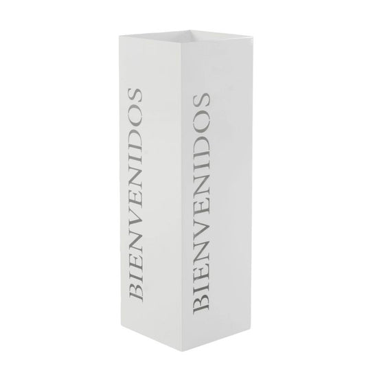 PARAGÜERO METAL BIENVENIDOS BLANCO