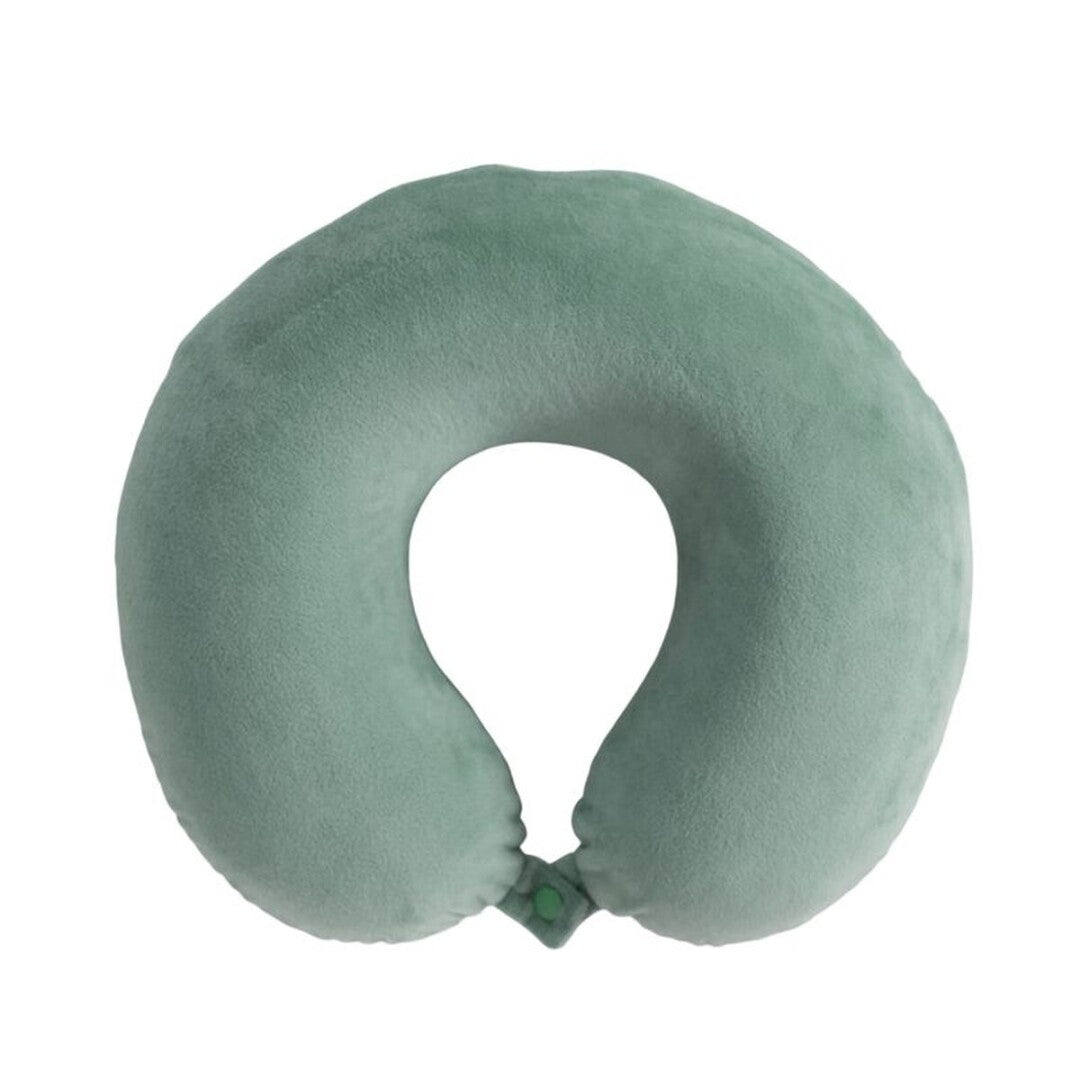 COJIN CERVICAL VISCO DESENFUNDABLE VERDE AGUA