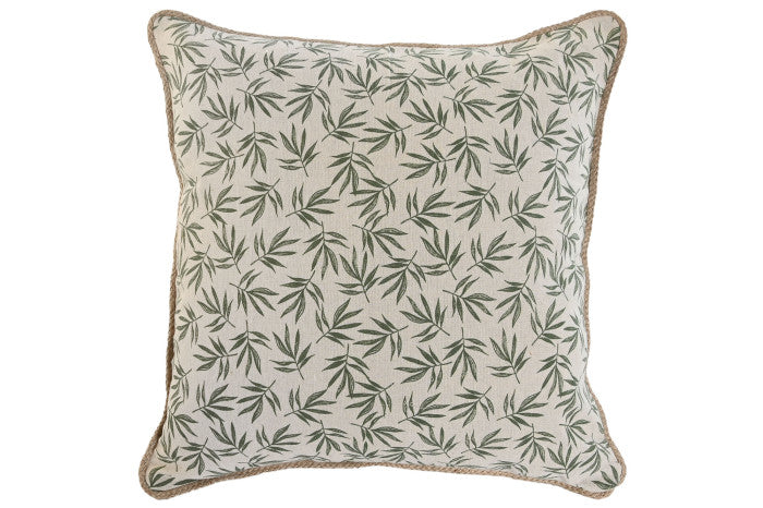 COJIN HOJAS VERDES 45X45CM