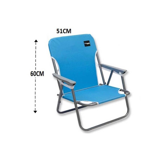 SILLA ACERO AZUL BENIDORM