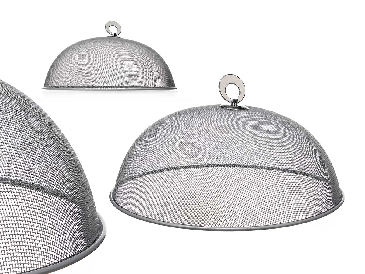 TAPA PLATO 30CM REJILLA PLATA