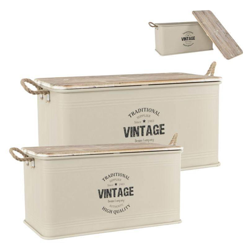 BAUL DE METAL BLANCO