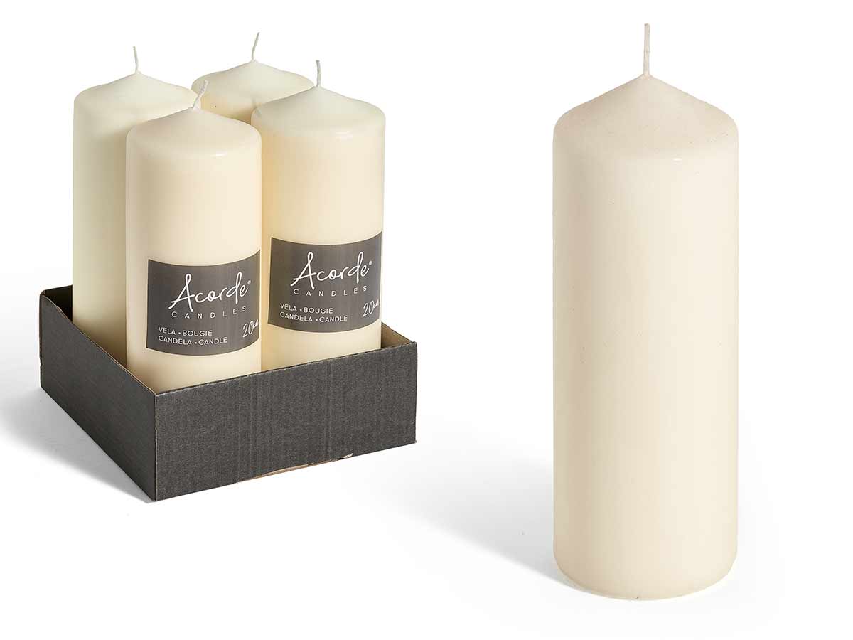 VELA TACO CREMA 20CM